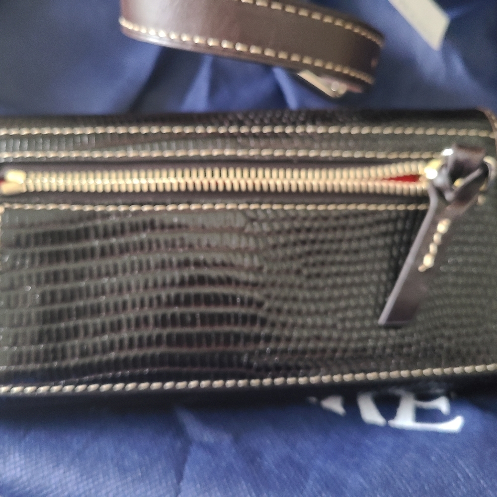Dooney and Bourke embossed lizard wallet